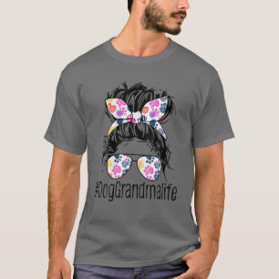 Camiseta Vovó Cachorro Vovó Má Viva Cabelo Dia de as mães M