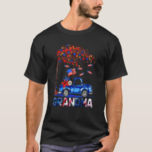 Camiseta Vovó Caminhão de 4 de Julho Fogos de Artifício Ban