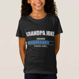 Camiseta Vovô Carregando Piada Por Favor Aguarde Carregando
