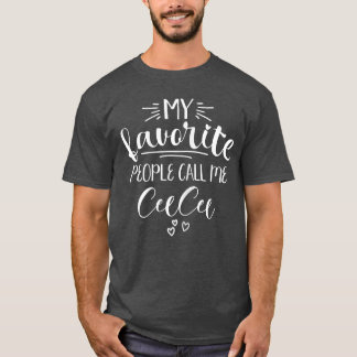 Camiseta Vovó Ceecee As Pessoas Favoritas Me Chamam de Ceec