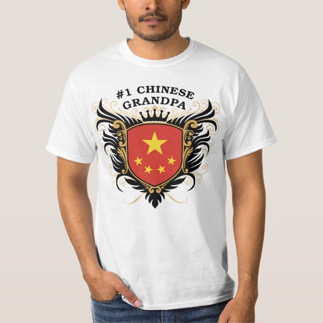 Camiseta Vovô chinês do número um (Frente)