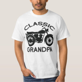Camiseta Vovô clássico, motocicleta