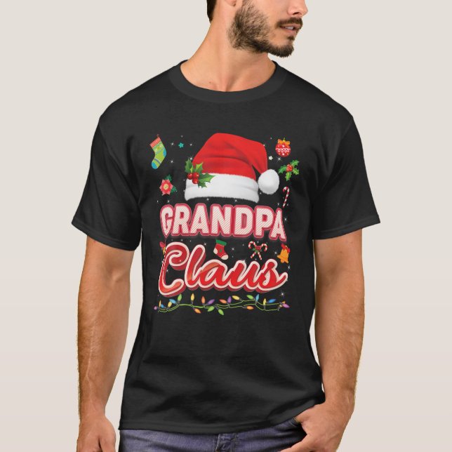 Camiseta Vovô Claus Correspondendo Papais noeis de Natal da (Frente)