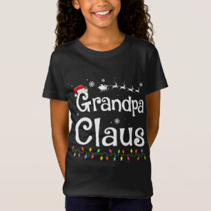 Camiseta Vovô Claus Família Engraçado Papais noeis Pijamas