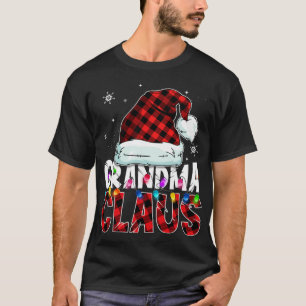 Camiseta Vovó Claus Familiar Igualando Mulheres de Natal Pa