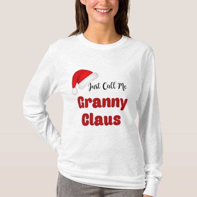 Camiseta Vovó Claus Natal (Frente)