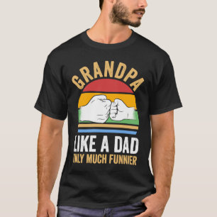 Camiseta vovô como um pai só é muito engraçado
