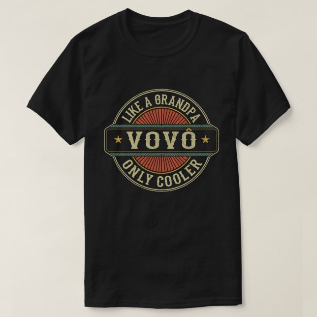 Camiseta Vovo Como um vovô, apenas um presente de Dia de os (Frente do Design)