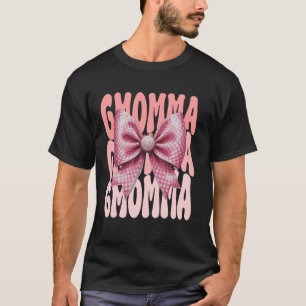 Camiseta Vovó Coquette Laço Rosa Fofo Dia das Mães
