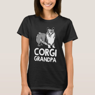 Camiseta Vovô Corgi Para Cachorros Puppy Avô