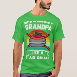 Camiseta Vovô curvo como um vovô normal, mas mais legal