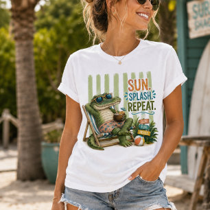 Camiseta Vovó da costa gator dia de piscina verão