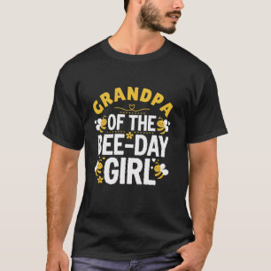 Camiseta Vovô Da Família Bee Day Girl Correspondendo À Noit
