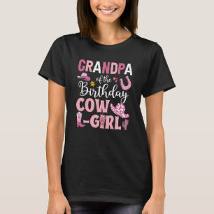 Camiseta Vovô Da Festa De Aniversário Da Cowgirl Rodeo B.