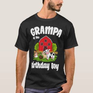 Camiseta Vovô Da Festa De Boas Fazendas De Aniversário