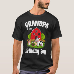 Camiseta Vovô Da Festa De Boas Fazendas De Aniversário