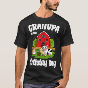 Camiseta Vovô Da Festa De Boas Fazendas De Aniversário