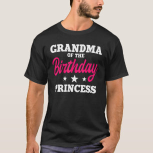 Camiseta Vovó Da Festa Princesa Aniversário Celebrar
