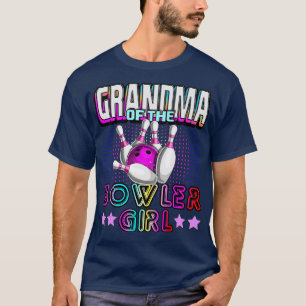 Camiseta Vovó da Garota Bowler Correspondendo à Boliche da