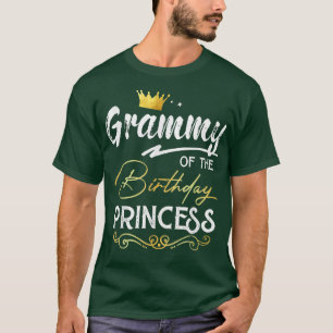 Camiseta Vovó Da Menina Princesa De Aniversário Festa Famíl