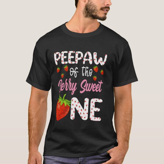 Camiseta Vovô Da Morango Doce Primeiro Nasc (Frente)