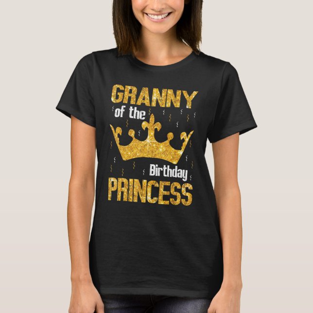 Camiseta Vovó Da Princesa Aniversário Feliz Dia Que Me Come (Frente)