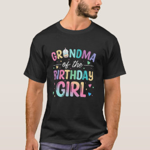 Camiseta Vovó Da Rapariga De Aniversário Boba Tea Party