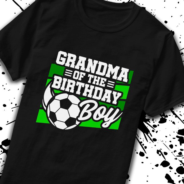 Camiseta Vovó de aniversário de futebol - Aniversário de fu (Criador carregado)