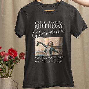 Camiseta Vovó de aniversário intensa   Foto Memorial T-Shir