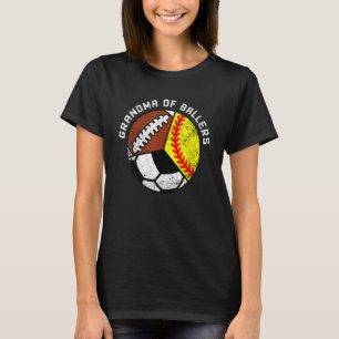Camiseta Vovó De Ballers Softball Soccer Gran