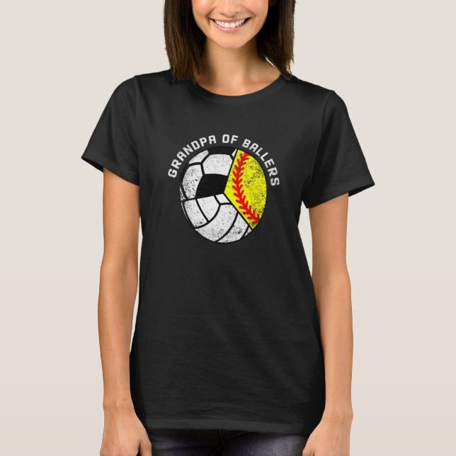 Camiseta Vovô De Ballers Softball Soco (Frente)