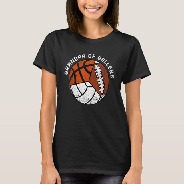 Camiseta Vovô De Balões De Voleibol (Frente)