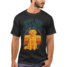 Vovô de Cachorro Retrô Melhor de Todos Golden Retr