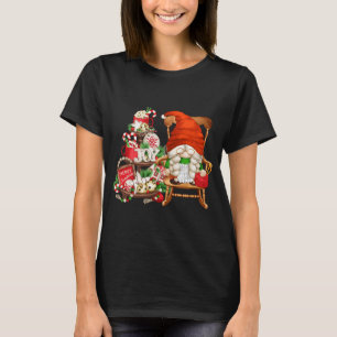 Camiseta Vovó De Crochê De Natal Bonita Para Xmas Com Knit