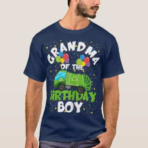 Camiseta Vovó De Garoto De Aniversário Que Corta Lixo