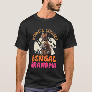 Camiseta Vovó de Gato A VOVÓ BENGALA MAIS LEGAL DO MUNDO Av