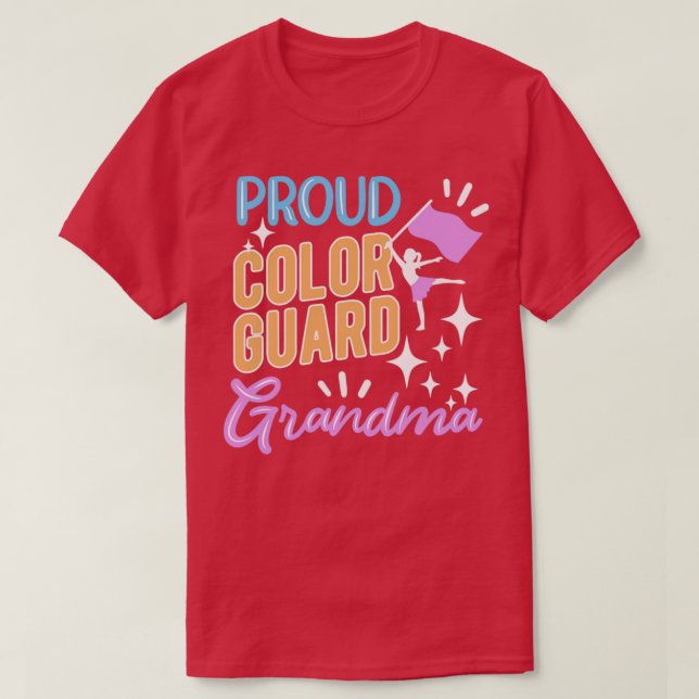 Camiseta Vovó de Guarda de Cor Orgulhosa (Frente do Design)