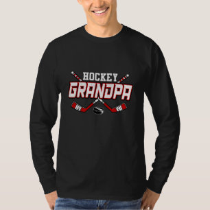 Camiseta Vovô De Hóquei Para Homens Vintage Dia de os pais