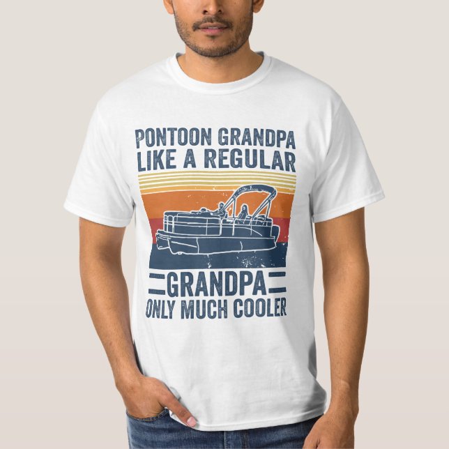 Camiseta Vovô De Pontoon Como Um Vovô Normal Só Muito C (Frente)