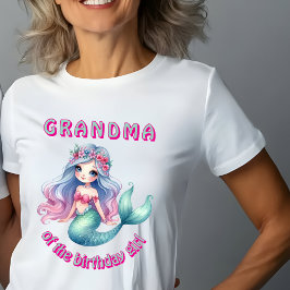 Camiseta Vovó de sereia personalizada de T-Shirt