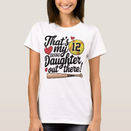 Camiseta Vovó de Softball Que é o costume da minha neta