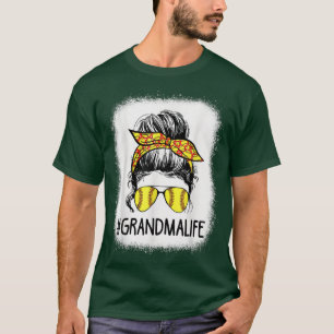 Camiseta Vovó de softball sanduíche sanduíche desleixado
