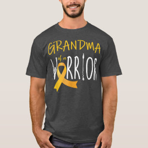 Camiseta Vovó de um Cancer de infância guerreiro atento