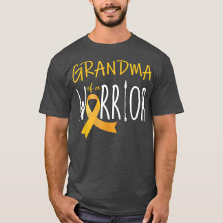 Camiseta Vovó de um Cancer de infância guerreiro atento