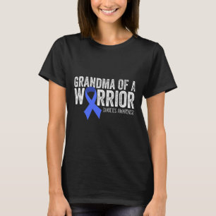Camiseta Vovó De Um Guerreiro T1d Absorvente De Fita Azul D