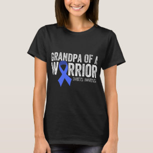 Camiseta Vovô De Um Guerreiro T1d Absorvente De Fita Azul D