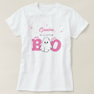 Camiseta Vovó De Um Pequeno Chá de fraldas De Halloween Boo