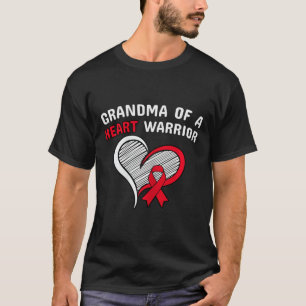 Camiseta Vovó De Uma Doença Chd Guerreira Cardíaca Em Guerr