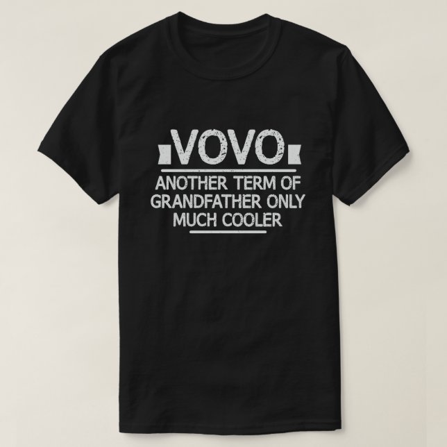 Camiseta Vovo Definição Engraçada Significa Gift De Avô Eng (Frente do Design)
