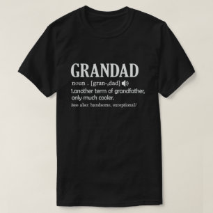 Camiseta Vovô Definição Engraçado Significa Vovô Lega